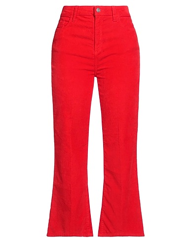 JUCCA Casual pants Red 98% Cotton, 2% Elastane