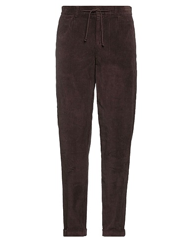 04651/A TRIP IN A BAG Casual pants Dark brown 97% Cotton, 3% Elastane