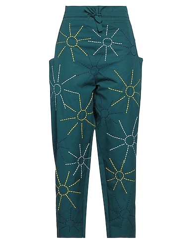MAISON RABIH KAYROUZ Casual trouser Deep teal 100% Cotton