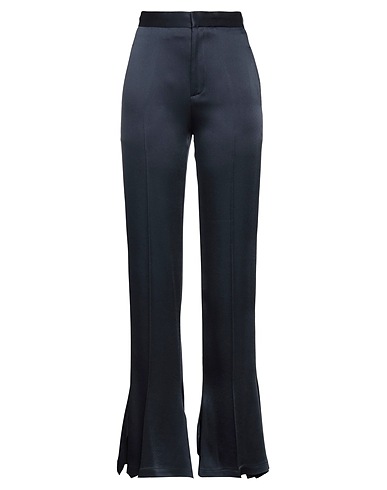 SEMICOUTURE Casual trouser Navy blue 82% Acetate, 18% Viscose