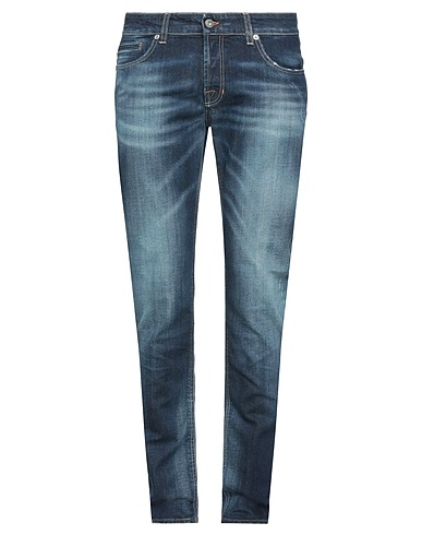 POP 84 Pantaloni jeans Blu 99% Cotone, 1% Elastan