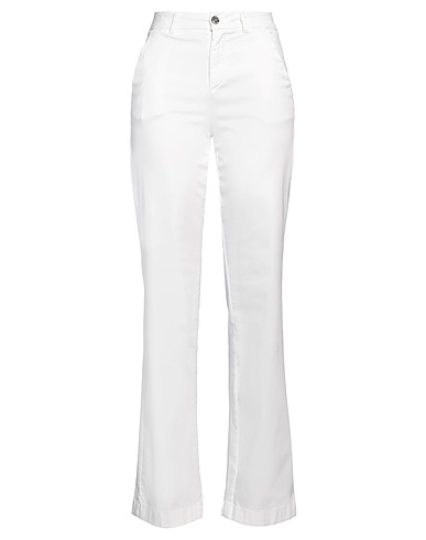 LIU •JO Casual pants White 96% Cotton, 4% Elastane