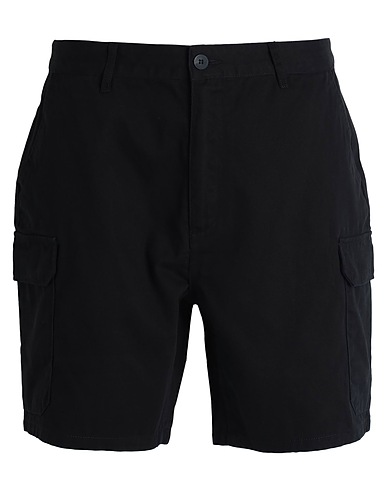 TOPMAN Shorts & Bermuda Black 100% Cotton