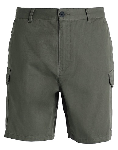 TOPMAN Shorts & Bermuda Military green 100% Cotton