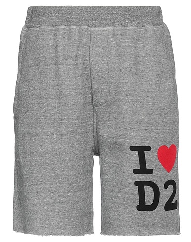 DSQUARED2 Shorts & Bermuda Grey 85% Cotton, 15% Lyocell, Elastane