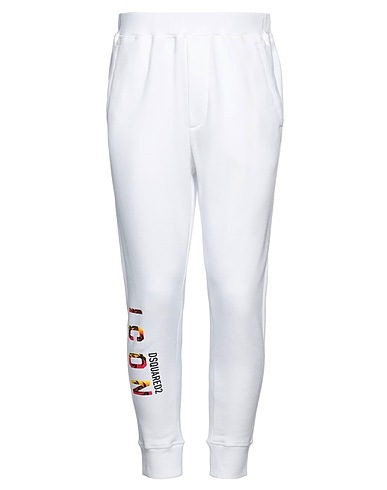 DSQUARED2 Pantalone ICON Bianco 100% Cotone, Elastan