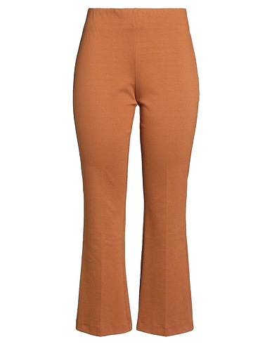 ANNA SERAVALLI Casual trouser Brown 68% Viscose, 27% Polyamide, 5% Elastane