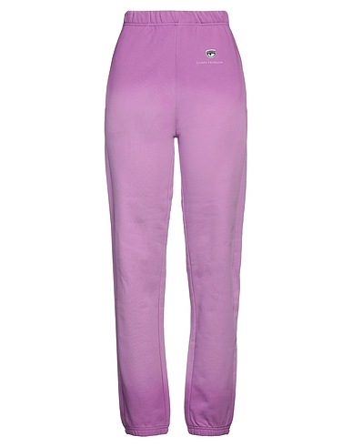 CHIARA FERRAGNI Casual pants Mauve 100% Cotton