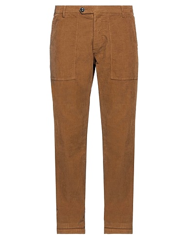 MOLO ELEVEN Casual trouser Camel 97% Cotton, 3% Elastane