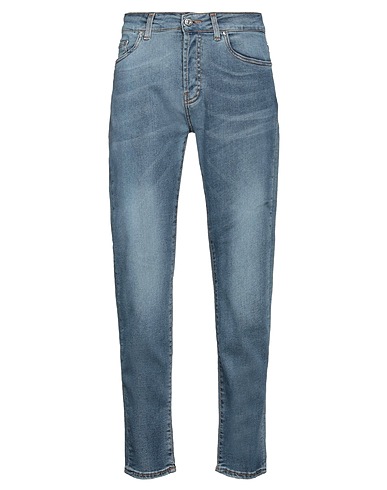 LIU •JO MAN Denim pants Blue 97% Cotton, 3% Elastane