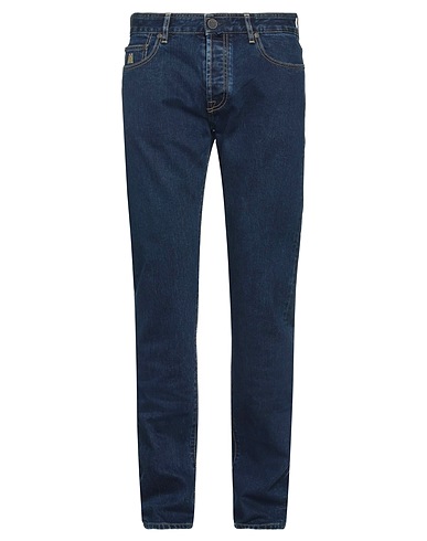 MOORER Denim pants Blue 98% Cotton, 2% Elastane