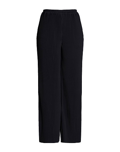 8 by YOOX Pantalone PLEATED PULL-ON HIGH WAIST PANTS
 Nero 100% Poliestere riciclato