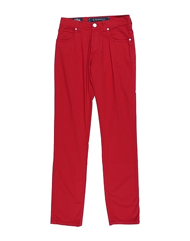 E.MARINELLA 5-pocket Red 98% Cotton, 2% Elastane