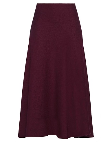 JIL SANDER Midi skirt Plum 100% Wool