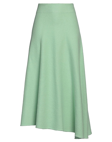 JIL SANDER Gonna midi Verde chiaro 100% Lana