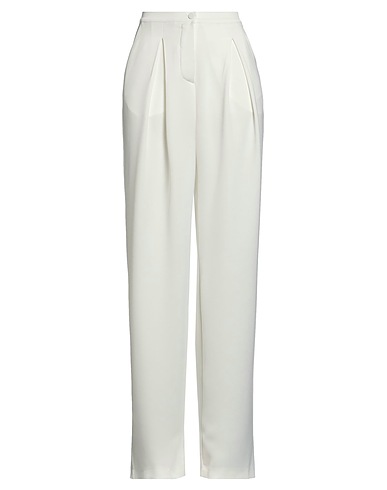 ALBERTO AUDENINO Casual trouser Ivory 100% Polyester