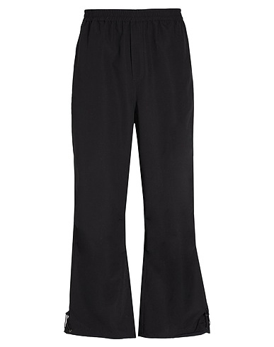 8 by YOOX Casual trouser ADJUSTABLE PARACHUTE PANTS Black 100% Recycled polyester