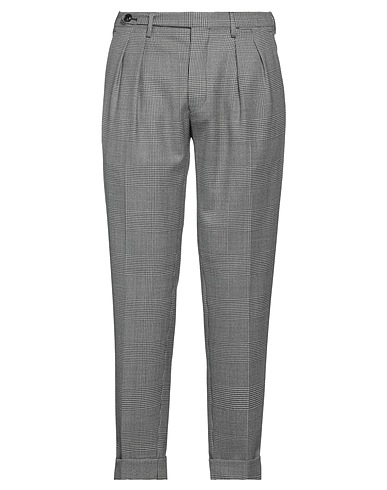 MICHELE CARBONE Casual pants Black 100% Virgin Wool