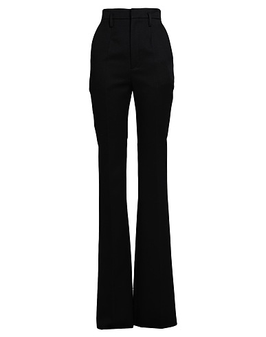 SAINT LAURENT Casual pants Black 100% Wool, Silk, Cotton, Elastane