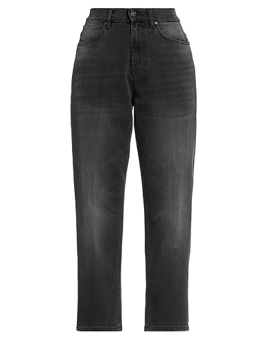 DON THE FULLER Denim pants Black 98% Cotton, 2% Elastane