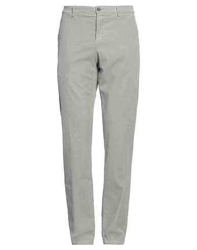MP MASSIMO PIOMBO Casual pants Grey 98% Cotton, 2% Elastane