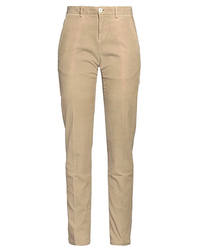 MP MASSIMO PIOMBO Casual pants Beige 97% Cotton, 3% Lycra®