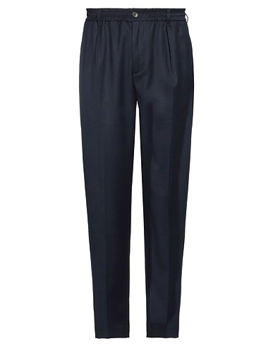 HOD Casual trouser Navy blue 64% Polyester, 33% Viscose, 3% Elastane
