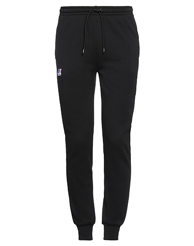 K-WAY Casual pants Black 53% Polyester, 47% Cotton