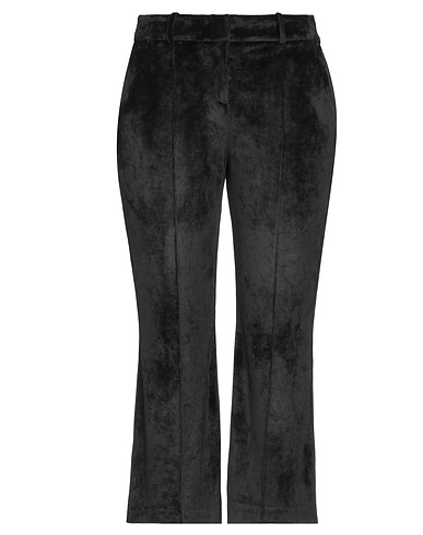 TOLÉRANCE Casual pants Black 95% Polyester, 5% Elastane