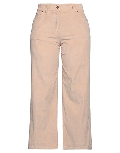 TRUE ROYAL Casual trouser Beige 98% Cotton, 2% Elastane