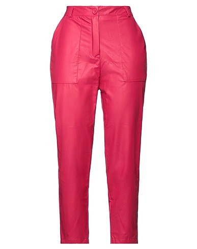 LE STREGHE Casual trouser Fuchsia 50% Polyurethane, 50% Viscose