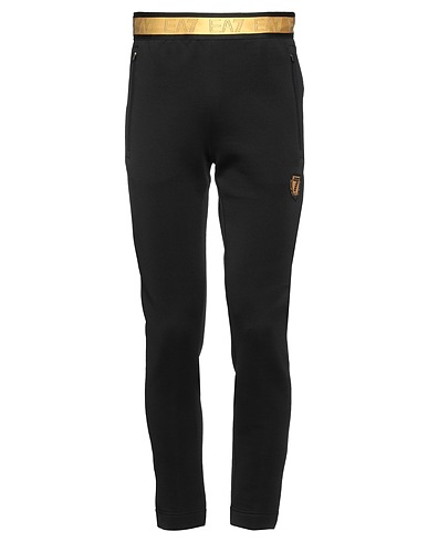 EA7 Casual trouser Black 49% Cotton, 45% Polyester, 6% Elastane