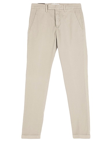 MICHAEL COAL Casual trouser Sage green 36% Cotton, 30% Linen, 18% Polyester, 15% Lyocell, 1% Elastane