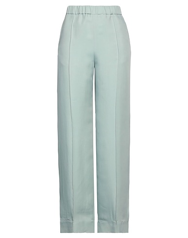 JIL SANDER Casual trouser Sage green 67% Viscose, 33% Silk