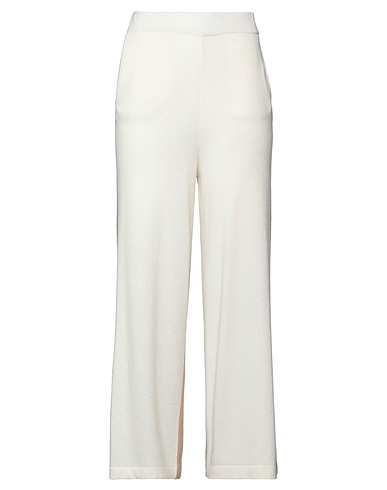 FERRANTE Casual pants Cream 35% Polyamide, 30% Wool, 30% Viscose, 5% Cashmere