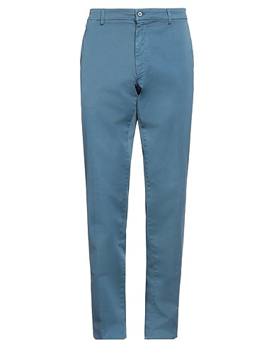 MASON'S Casual pants Slate blue 98% Cotton, 2% Elastane