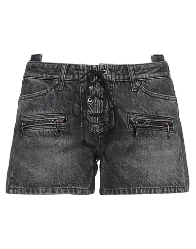 BEN TAVERNITI™ UNRAVEL PROJECT Shorts jeans Nero 100% Cotone