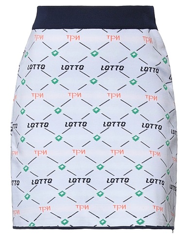 TPN x LOTTO Mini skirt Sky blue 60% Cotton, 40% Polyester