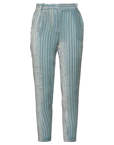 AILANTO Casual trouser Light blue 63% Viscose, 37% Silk
