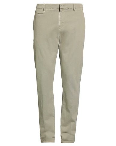DONDUP Casual trouser Sage green 69% Cotton, 29% Lyocell, 2% Elastane