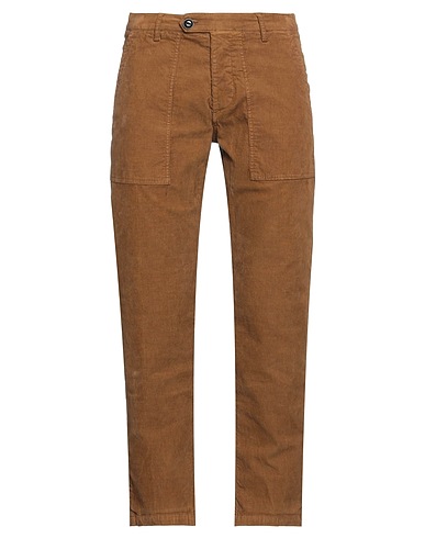 MOLO ELEVEN Casual trouser Camel 97% Cotton, 3% Elastane