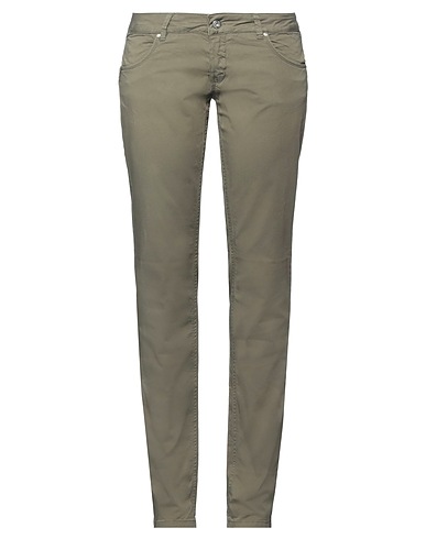 UNGARO FEVER Casual pants Military green 98% Cotton, 2% Elastane