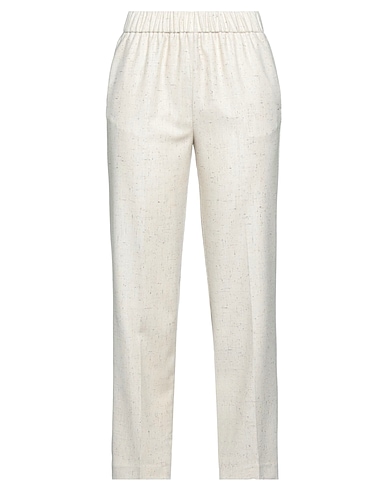 BEATRICE .B Pantalone Panna 40% Viscosa, 28% Poliestere, 23% Lana, 7% Poliammide, 2% Seta