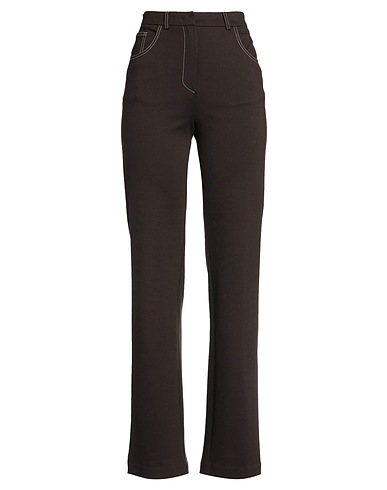 BEATRICE .B Casual trouser Dark brown 68% Viscose, 27% Nylon, 5% Elastane