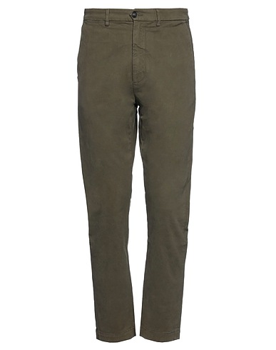 PENCE Casual trouser Military green 97% Cotton, 3% Elastane