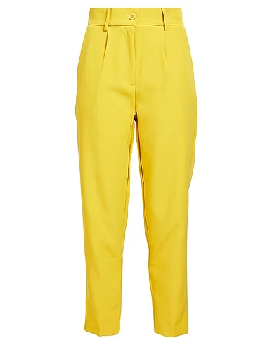 VICOLO Casual pants Mustard 97% Polyester, 3% Elastane