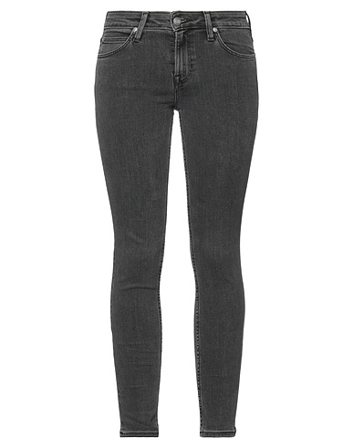 LEE Denim pants Black 84% Cotton, 14% Polyester, 2% Elastane