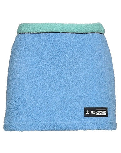 VERSACE JEANS COUTURE Mini skirt Light blue 100% Polyester