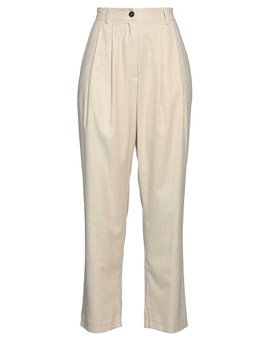 SUOLI Casual trouser Ivory 52% Polyester, 46% Viscose, 2% Elastane