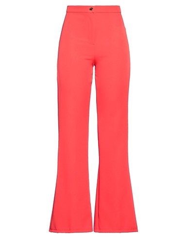 THINK Pantalon classique ROSSO 86% Polyester, 14% Élasthanne